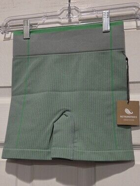 ASTROREMIGES HARMONEY STRIPED BIKE SHORTS